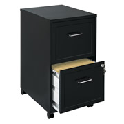 Archivero metálico SPACE SOLUTIONS tamaño carta 2 gavetas color negro
