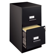 Archivero metálico SPACE SOLUTIONS tamaño carta  2 gavetas color negro