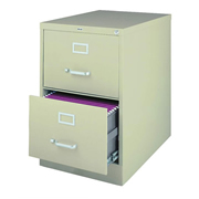 Archivero metálico OFFICE DIMENSION tamaño oficio 2 gavetas color beige