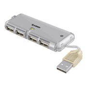 Mini hub usb velocidad 2.0 de 4 puertos STEREN 1 pza