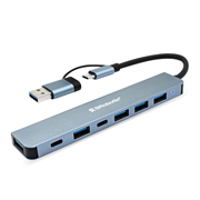 DOCKING HUB USB 7 EN 1 BROBOTIX CONECTORTIPO C Y A