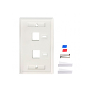 LM-Tapa Intellinet (faceplate) blanco 2 f. etiqueta