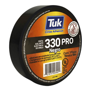 Cinta aislante eléctrica 19 mm x 18 m cinta tipo330, color negro, con 10 rollos