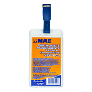 Gafete transparente vertical marca mae 1pieza