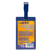 Gafete azul vertical marca mae 1 pieza .
