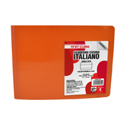 Cuaderno cosido Dietrix forma italiana doble raya 100 hojas color naranja
