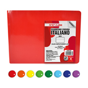 Cuaderno cosido Dietrix forma italiana raya 100 hojas colores surtidos