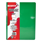Cuaderno cosido Dietrix profesional blanco 100 hojas color verde obscuro